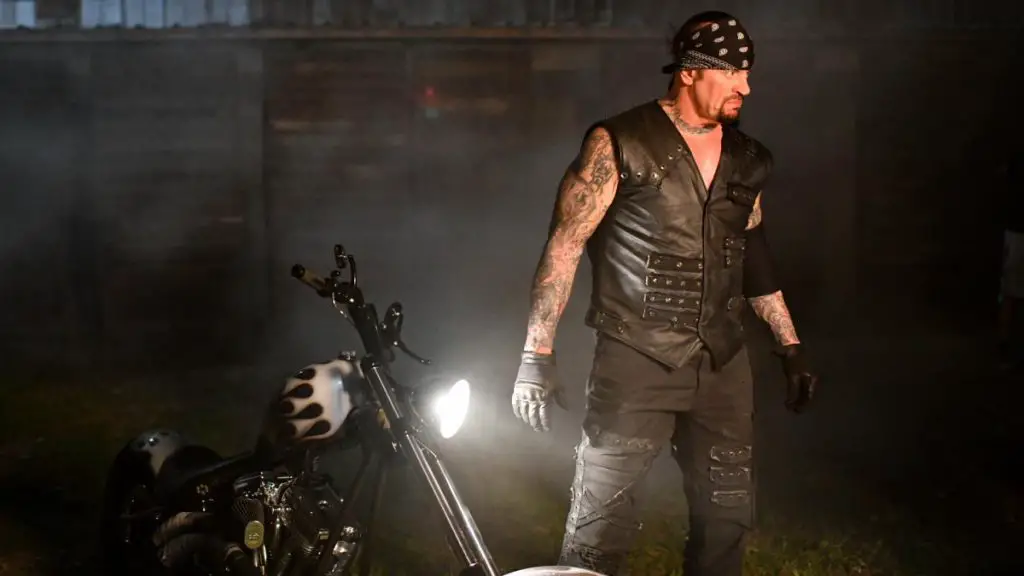 The undertaker came out in his Deadman persona