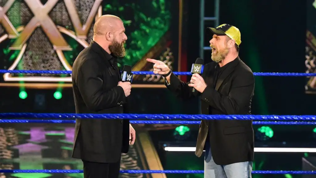 Triple H and Shawn Michaels came out to celebrate Hunter's 25 years in WWE