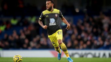Veteran left-back Ryan Bertrand of Southampton in action during a Premier League game.