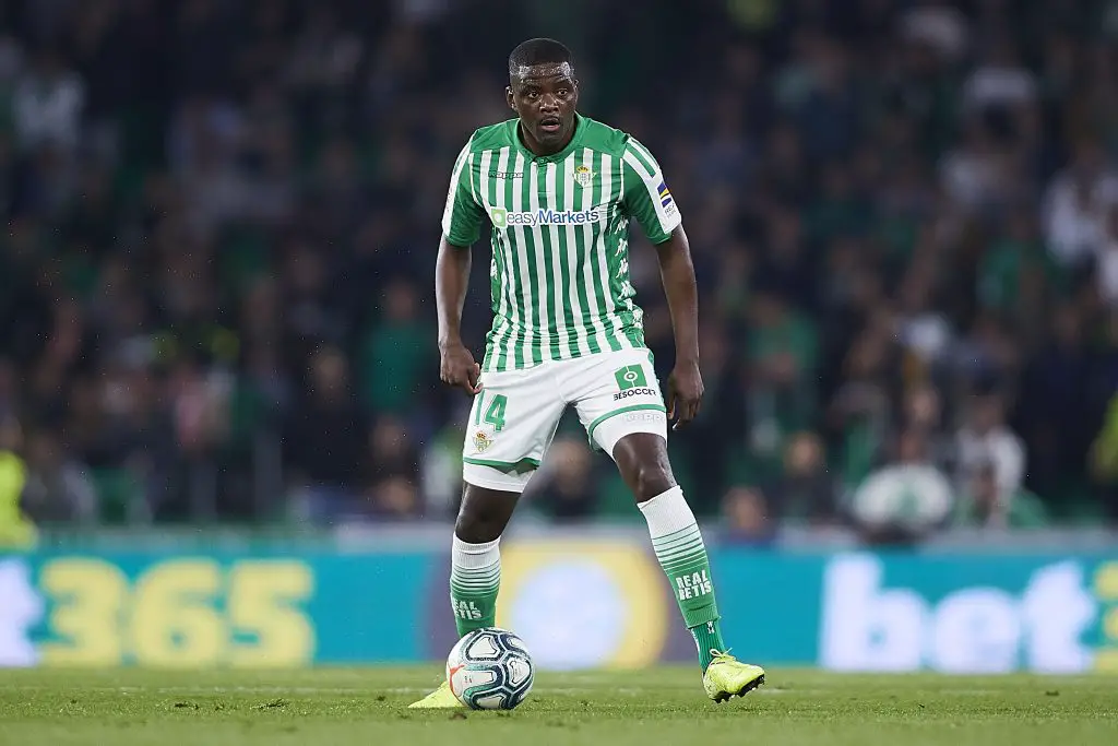 William Carvalho of Real Betis in action during a La Liga encounter.