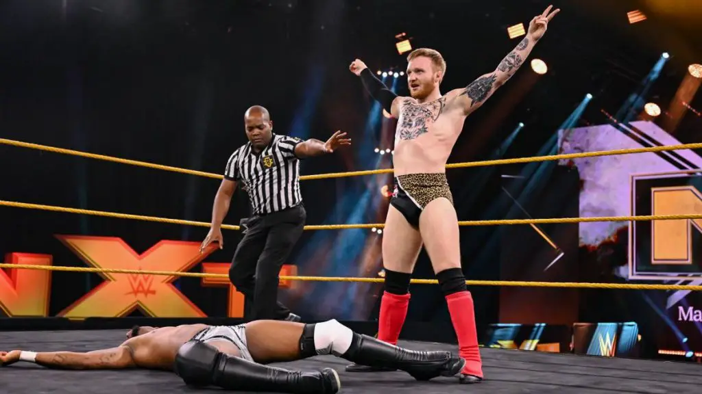 Jack Gallagher in action on NXT