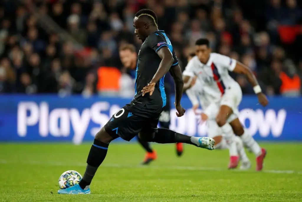Mbaye Diagne takes a penalty against PSG in the Champions League (Getty Images)
