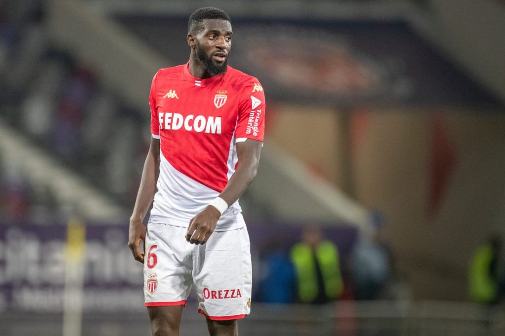 Tiemoue Bakayoko in action for AS Monaco.