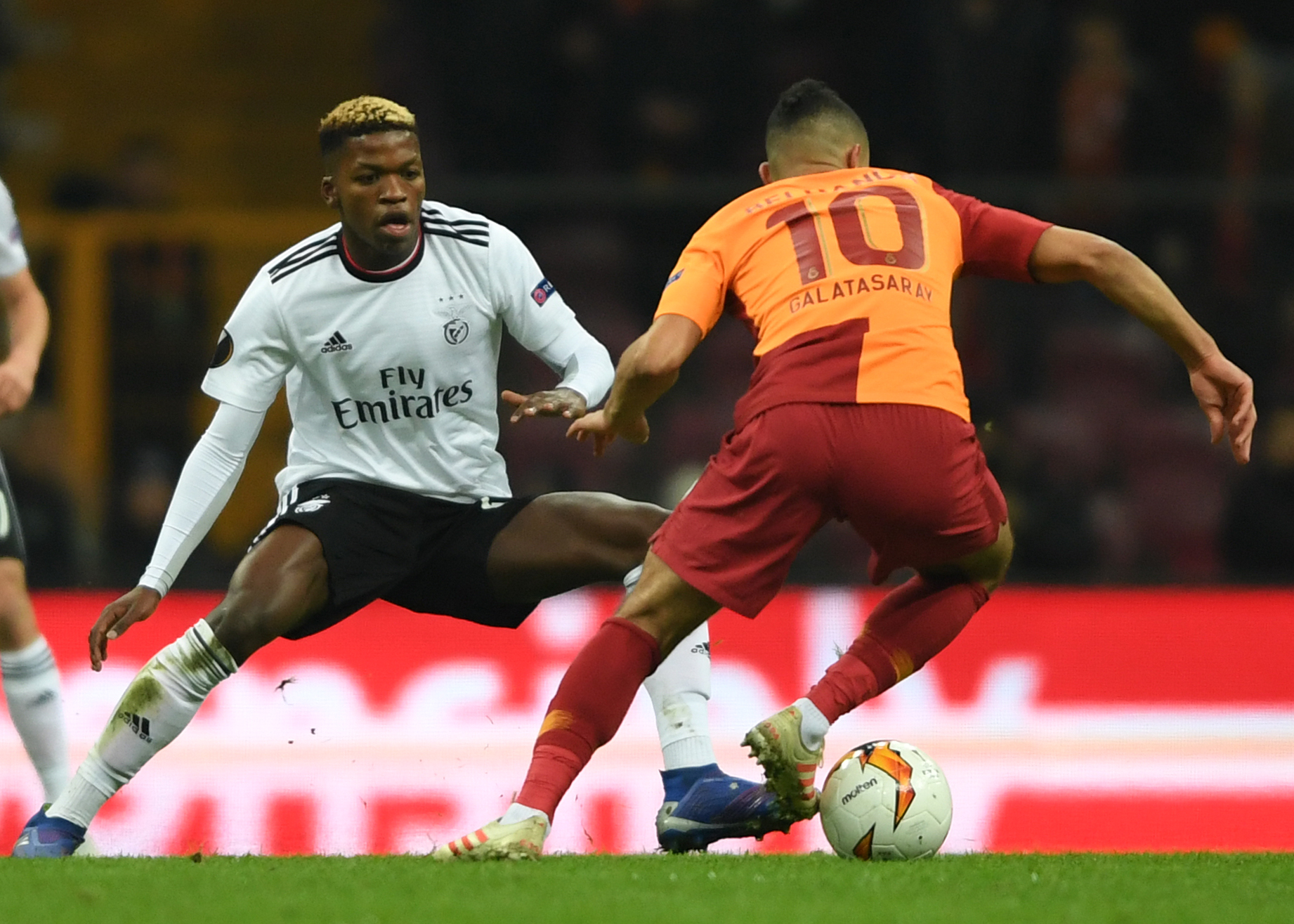 Florentino Luis (L) in action against Galatasary (Getty Images)
