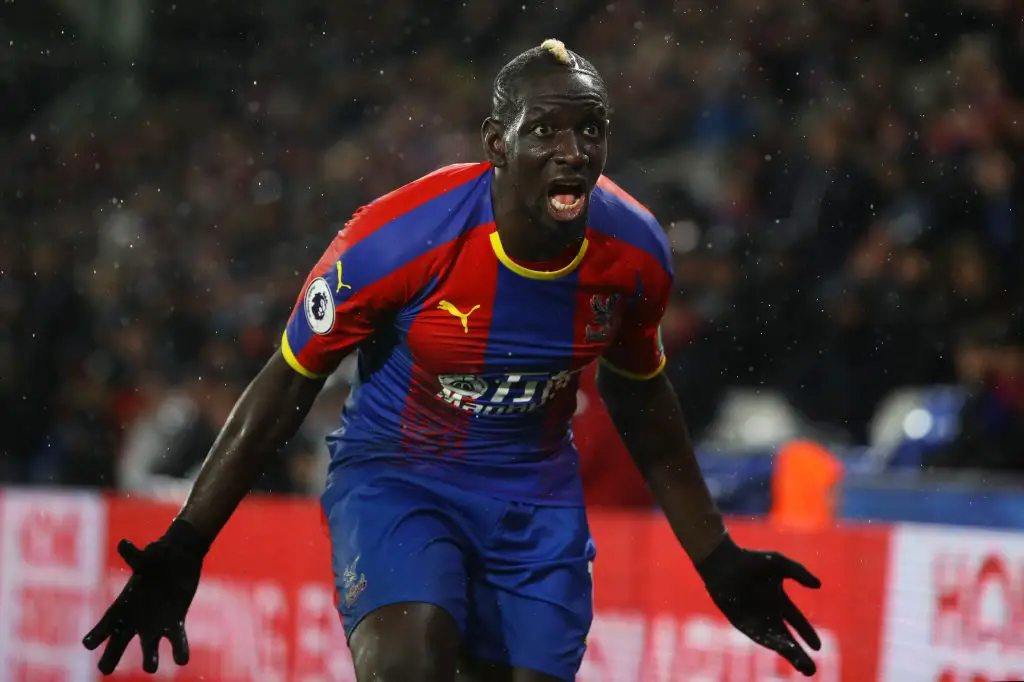 Mamadou Sakho of Crystal Palace reacts during a Premier League encounter.