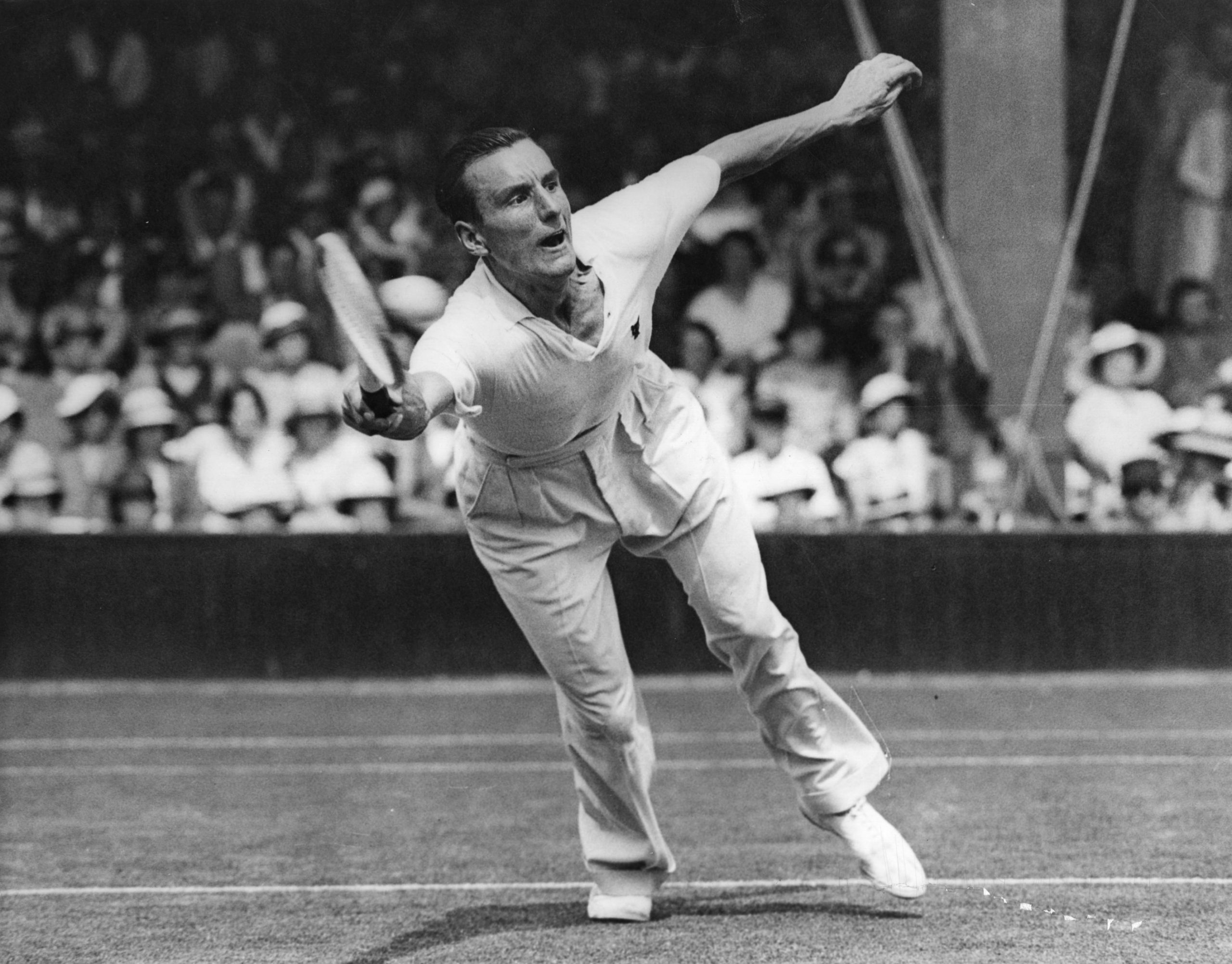 British tennis player Fred Perry became the first tennis player to win all four Grand Slams when he attained the feat in back in 1935.