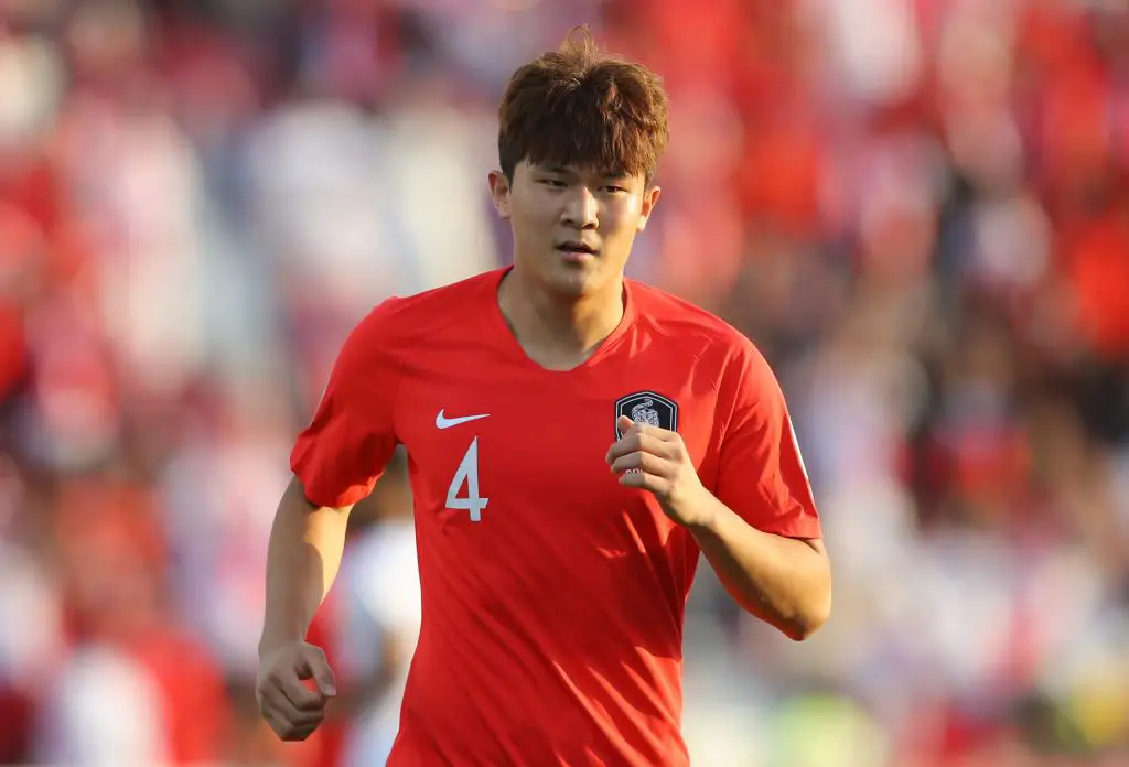 Kim Min-Jae of South Korea looks on during the AFC Asian Cup round-of-16 match against Bahrain in January last year.