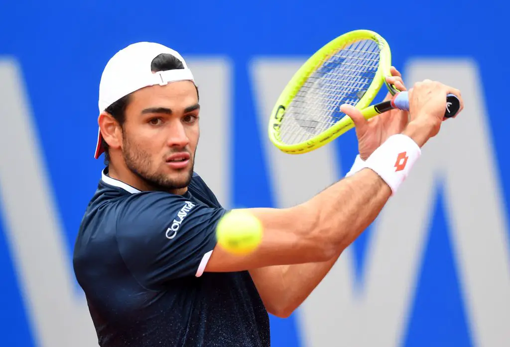Italy's Matteo Berrettini will meet Dominic Thiem in the final of the exhibition match in Germany.