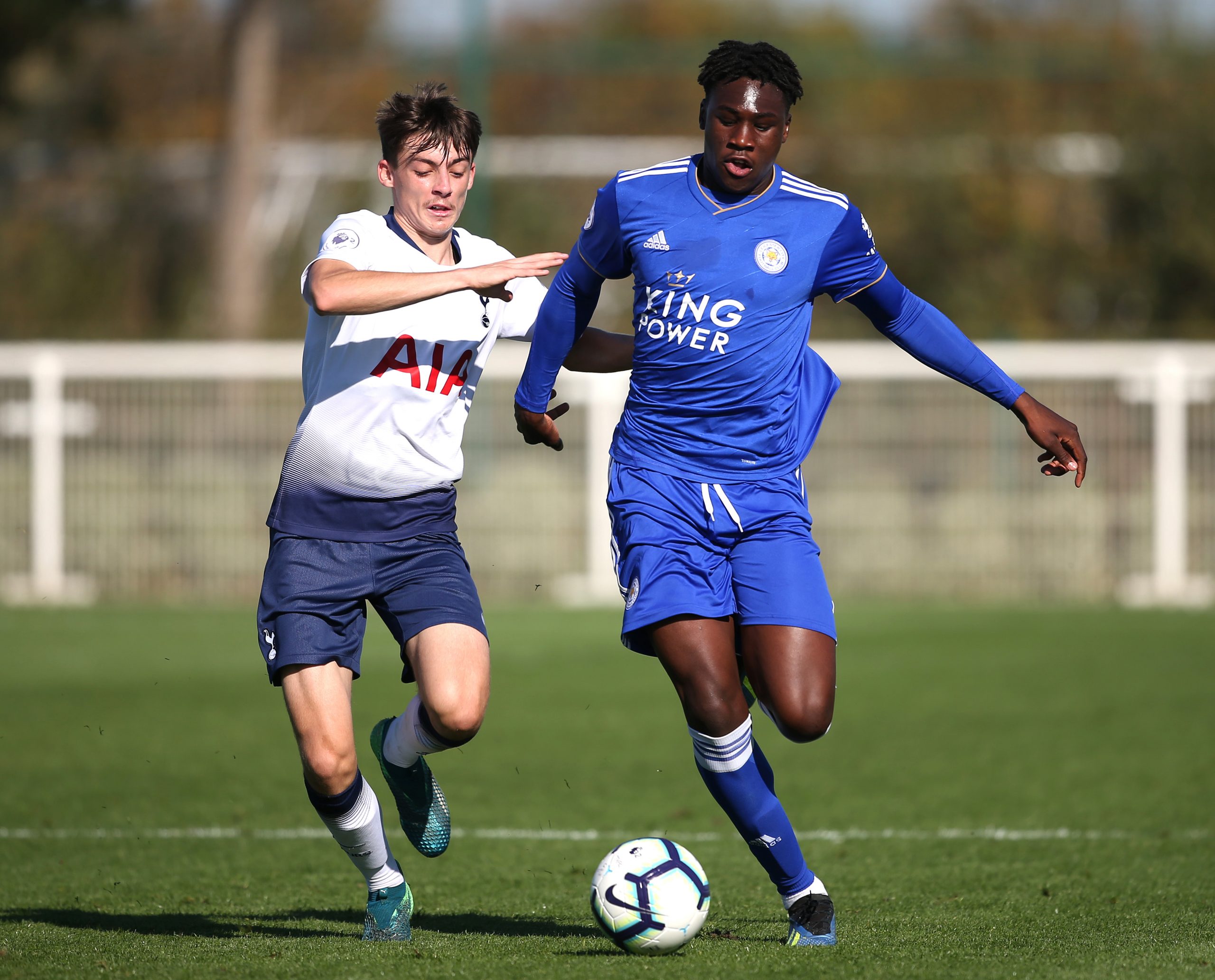 Calvin Bassey while playing for teh under-23 Leicester City side. 