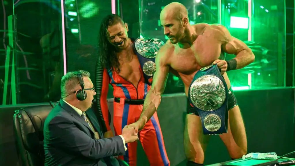 Cesaro and Shinsuke Nakamura won the WWE SmackDown Tag Team titles at Extreme Rules