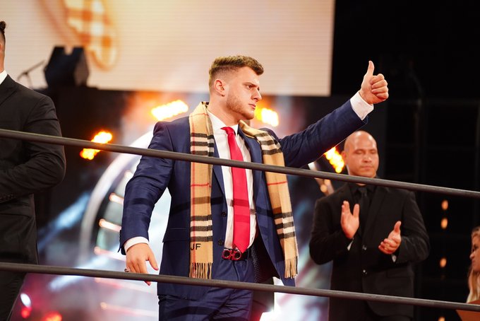 Baron Corbin reacts as MJF launches his own cryptocurrency 1 MJF aims to take the AEW World Title away from Jon Moxley