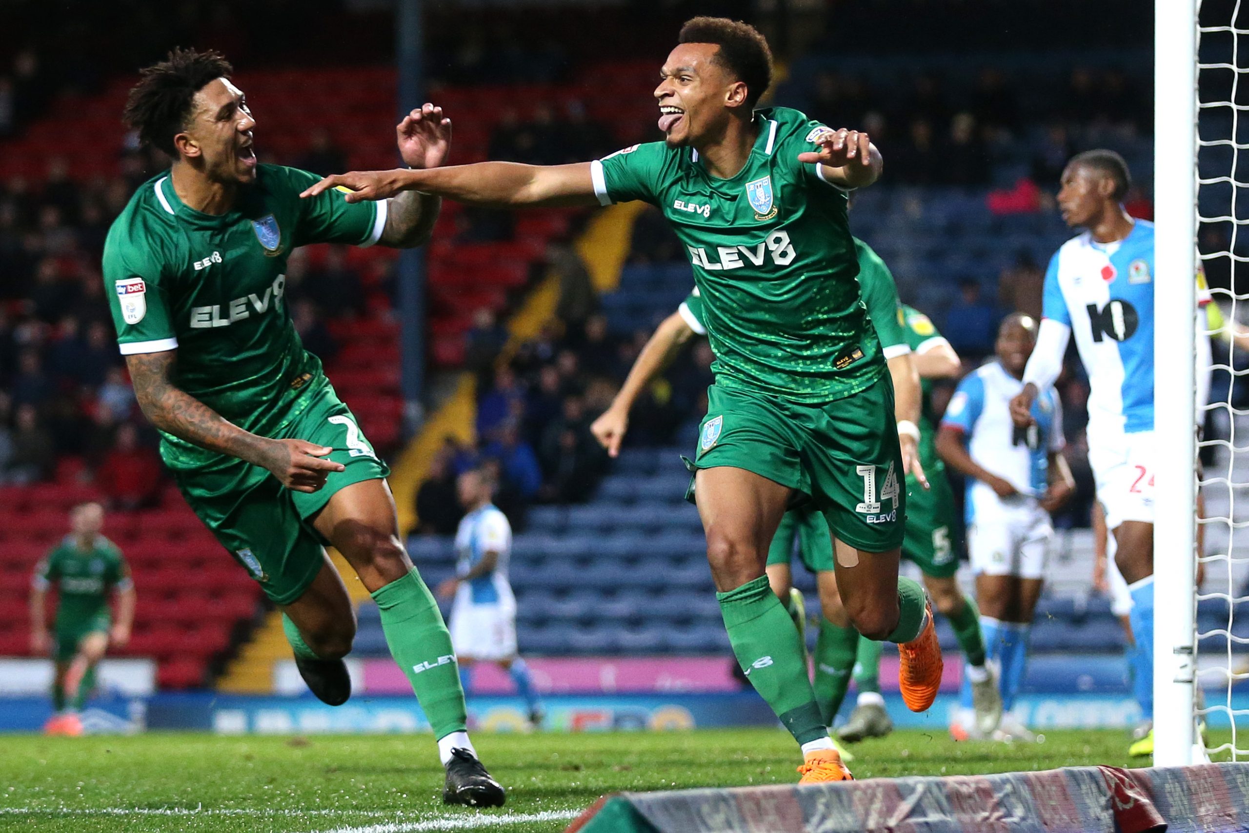 Jacob Murphy (R) celebrates after scoring a goal (Getty Images)