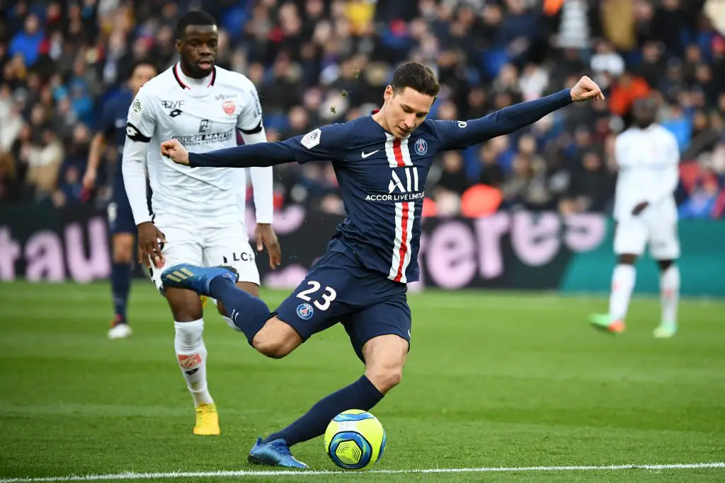 Julian Draxler (R) in action against Dijon (Getty Images)