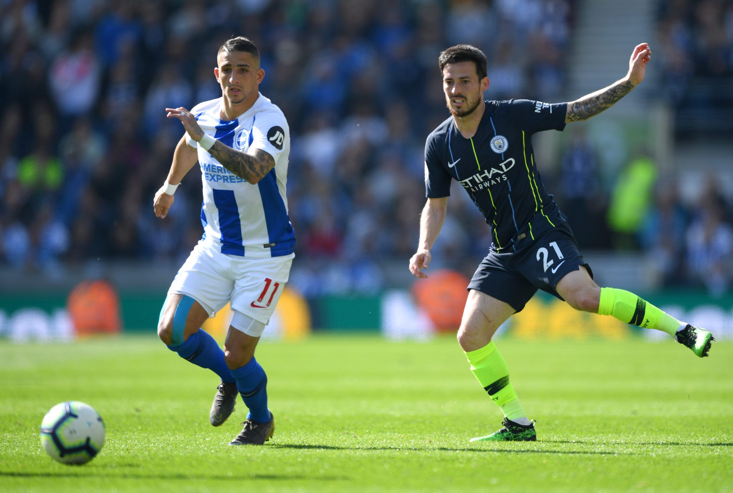Anthony Knockaert playing for former side Brighton and Hove Albion last season.
