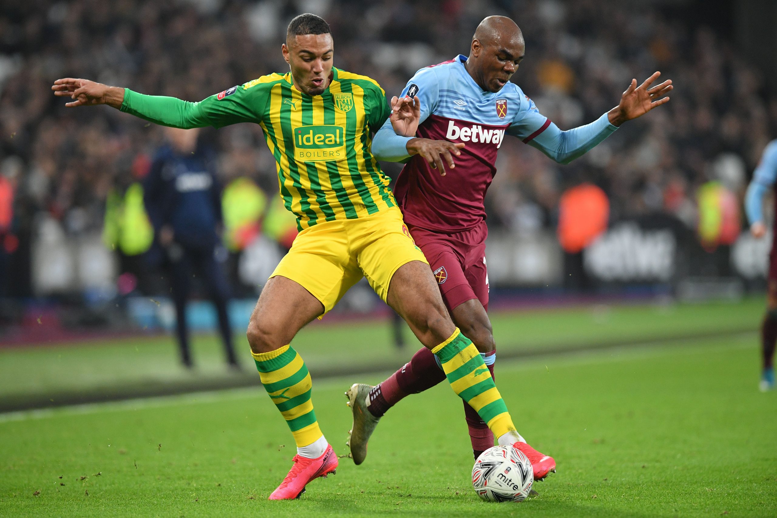 Forward Kenneth Zohore (left) has not been in the best of form since moving to West Brom last summer.