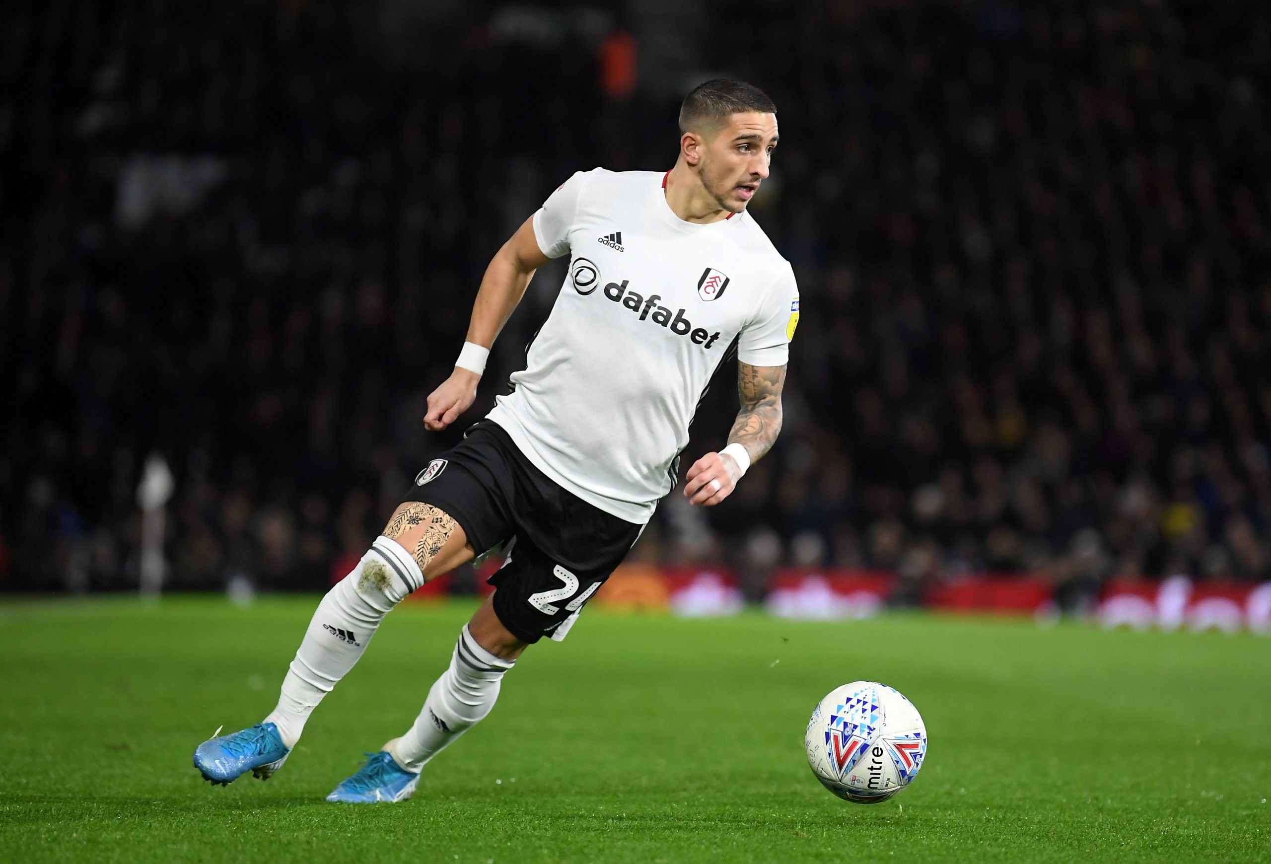 Anthony Knockaert of Fulham in action during the Sky Bet Championship match between Fulham and Middlesbrough at Craven Cottage on January 17, 2020 in London, England.