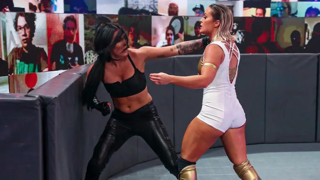 Mandy Rose and Sonya Deville battled at SummerSlam