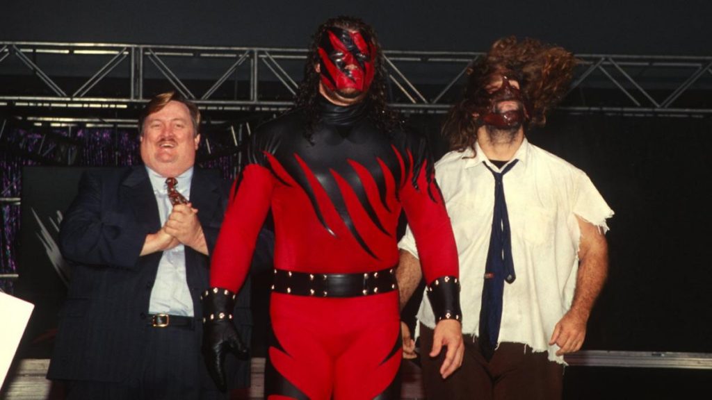 Kane with Paul Bearer and Mankind