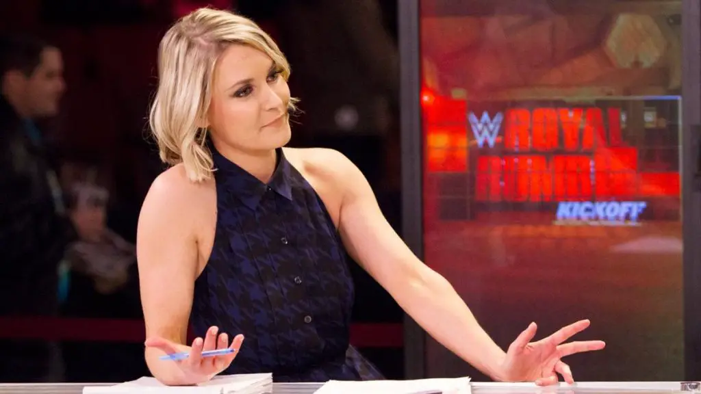 Renee Young was the host of WWE Backstage on FS1 which will now return.