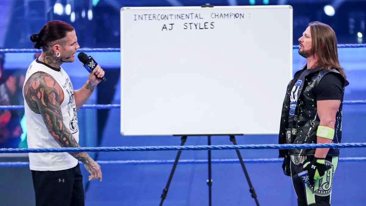 Jeff Hardy attacked AJ Styles 