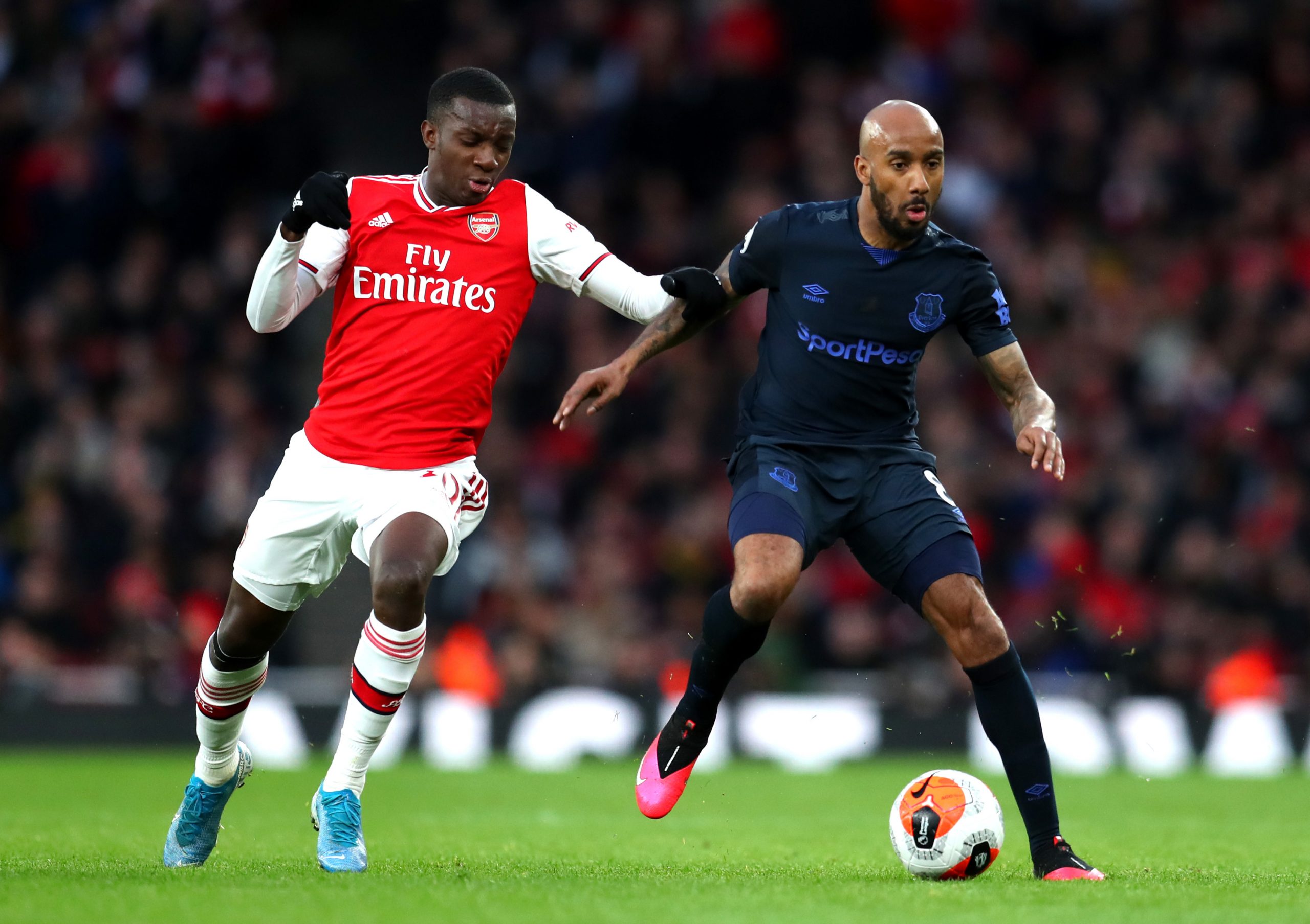 Fabian Delph (R) in action against Arsenal (Getty Images)