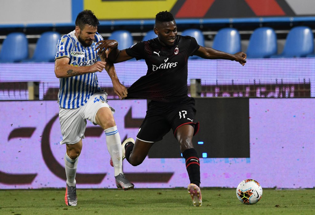 Rafael Leao (R) in action against SPAL (Getty Images)