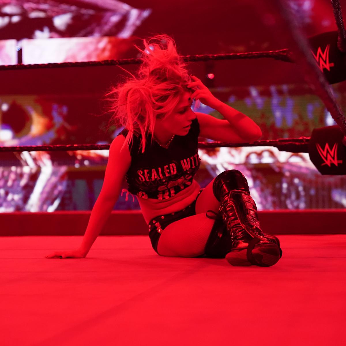 Alexa Bliss was under a trance after The Fiend's music played