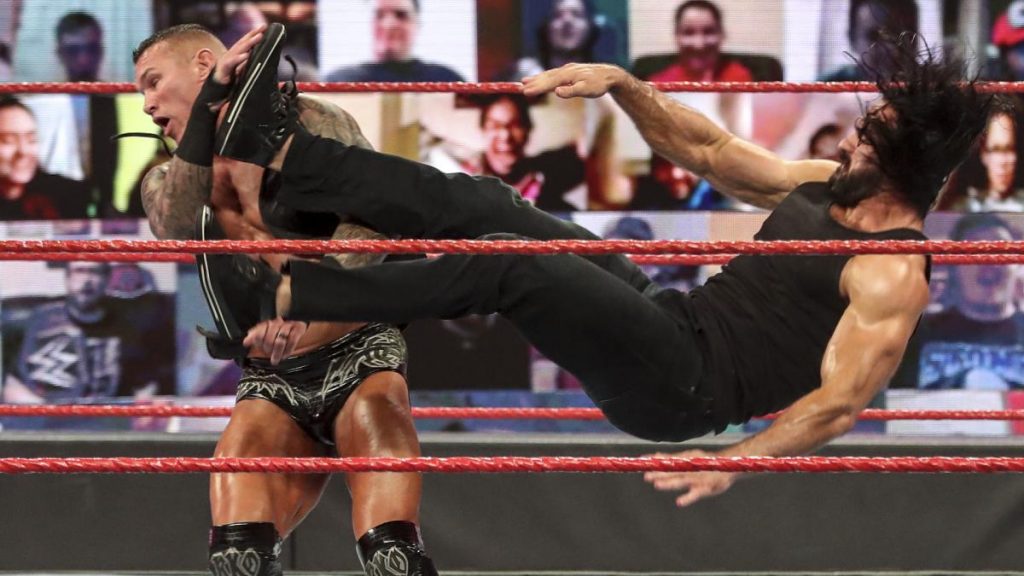 Drew McIntyre attacks Randy Orton