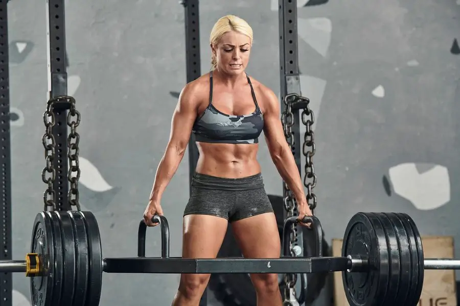 Mandy Rose posted this photo of her looking ripped on social media