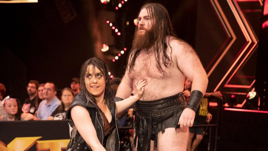 Nikki Cross and Killian Dain were members of Sanity. (WWE)