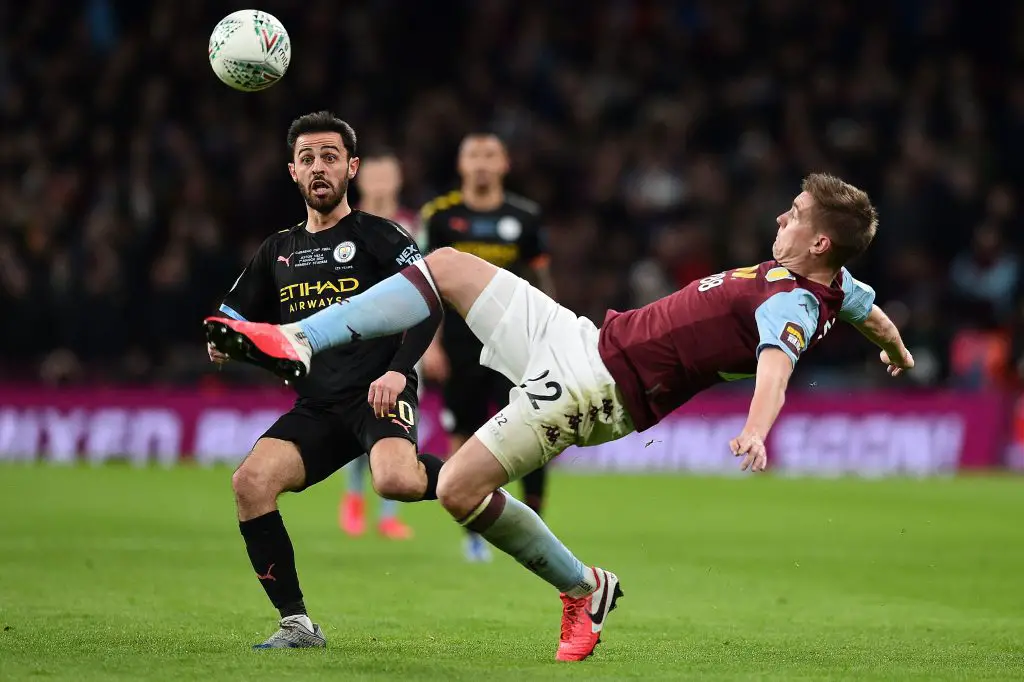 Bjorn Engels (R) in action against Manchester City (Getty Images)