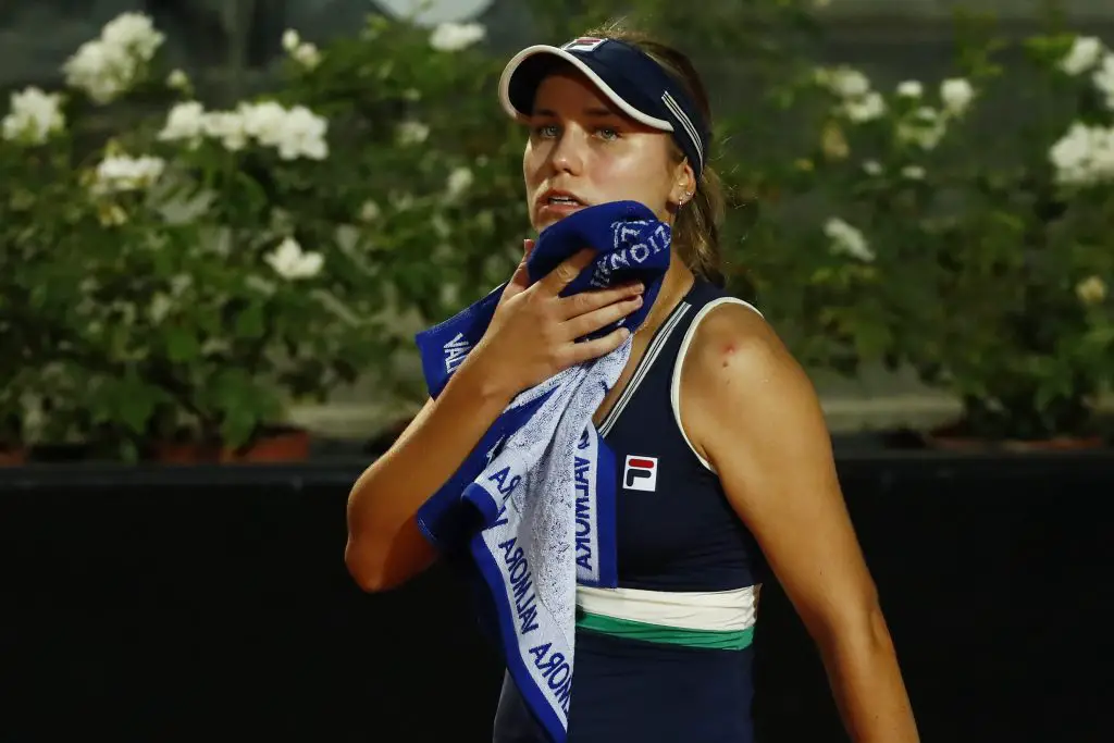 Sofia Kenin was on the end of a double bagel in the 2020 Italian Open
