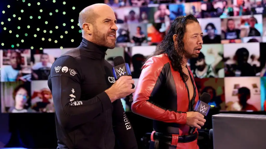 Cesaro and Shinsuke Nakamura have been a tag team on WWE recently. (WWE)