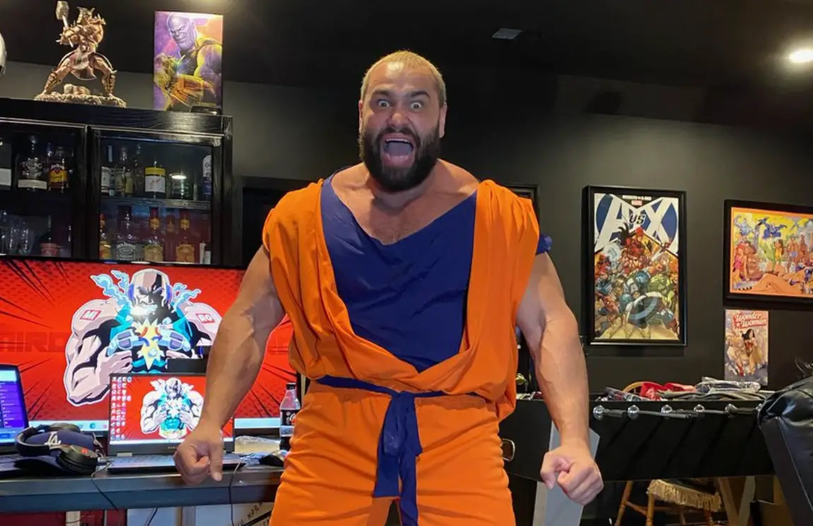 Miro dressed up as Goku during one of his live streams