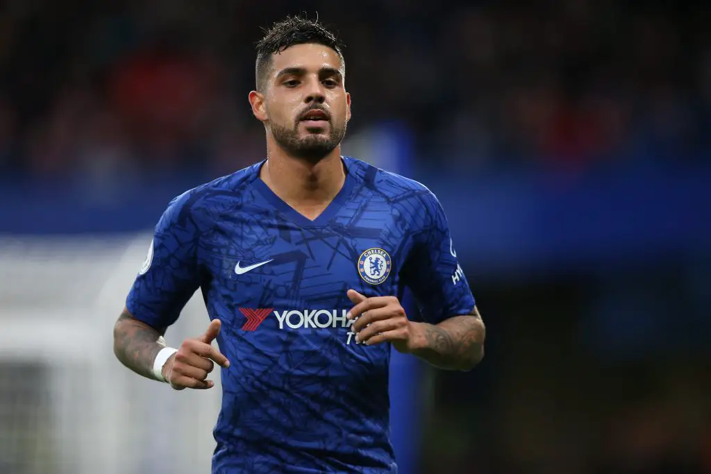 Emerson Palmieri of Chelsea is on the radar of Olympique Lyon.