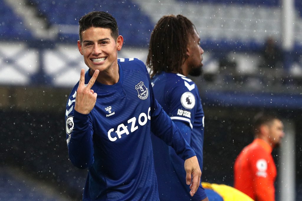James Rodriguez is likely to leave Everton in the summer transfer window.