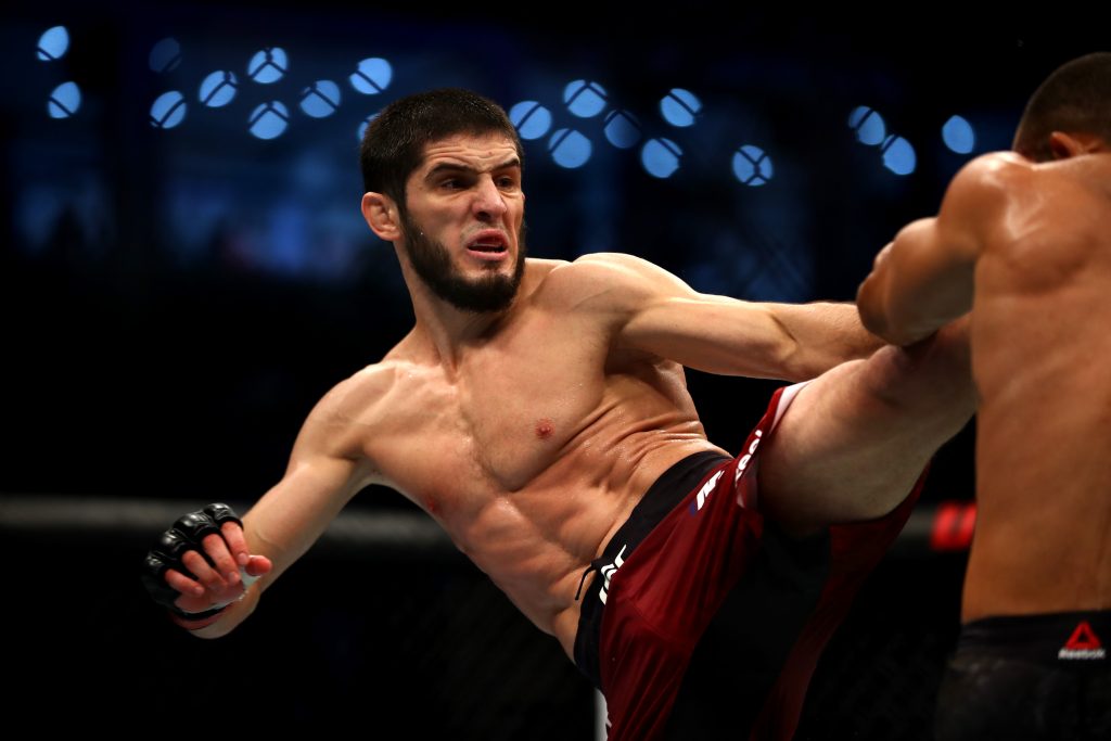 Islam Makhachev of Russia beat Drew Dober at UFC 259.