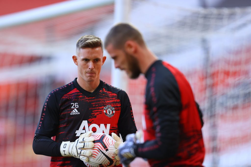 Dean Henderson has done well at Manchester United to warrant a position in the England UEFA Euros starting XI. (GETTY Images)