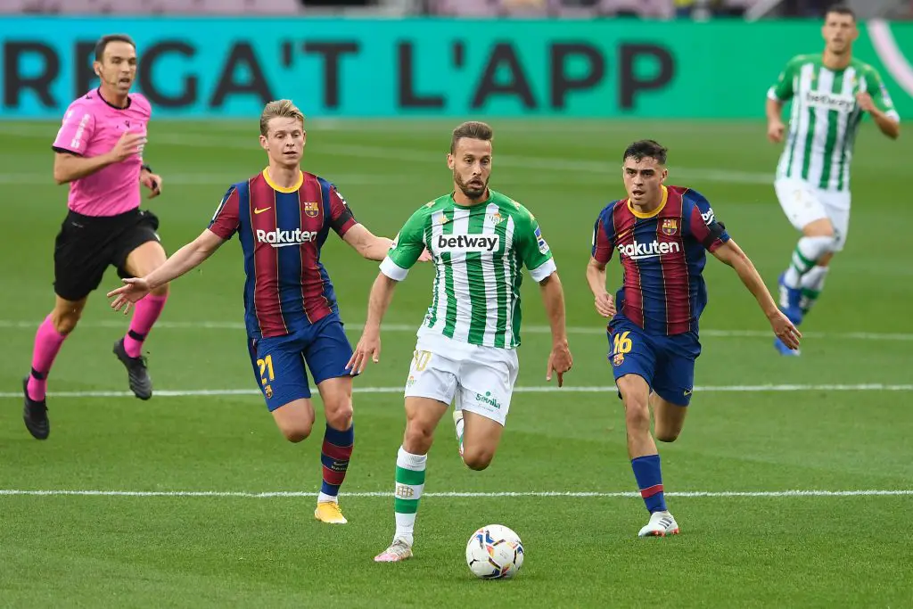 Real Betis' Spanish midfielder Sergio Canales. (GETTY Images)