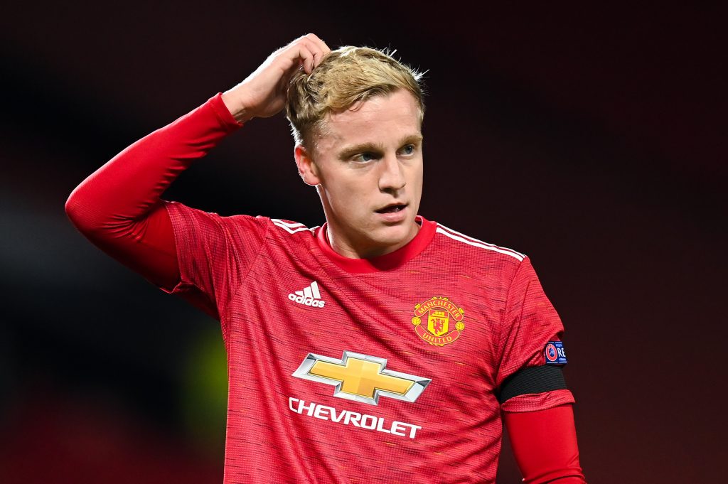 Donny van de Beek is linked with a transfer move from Manchester United to Barcelona.