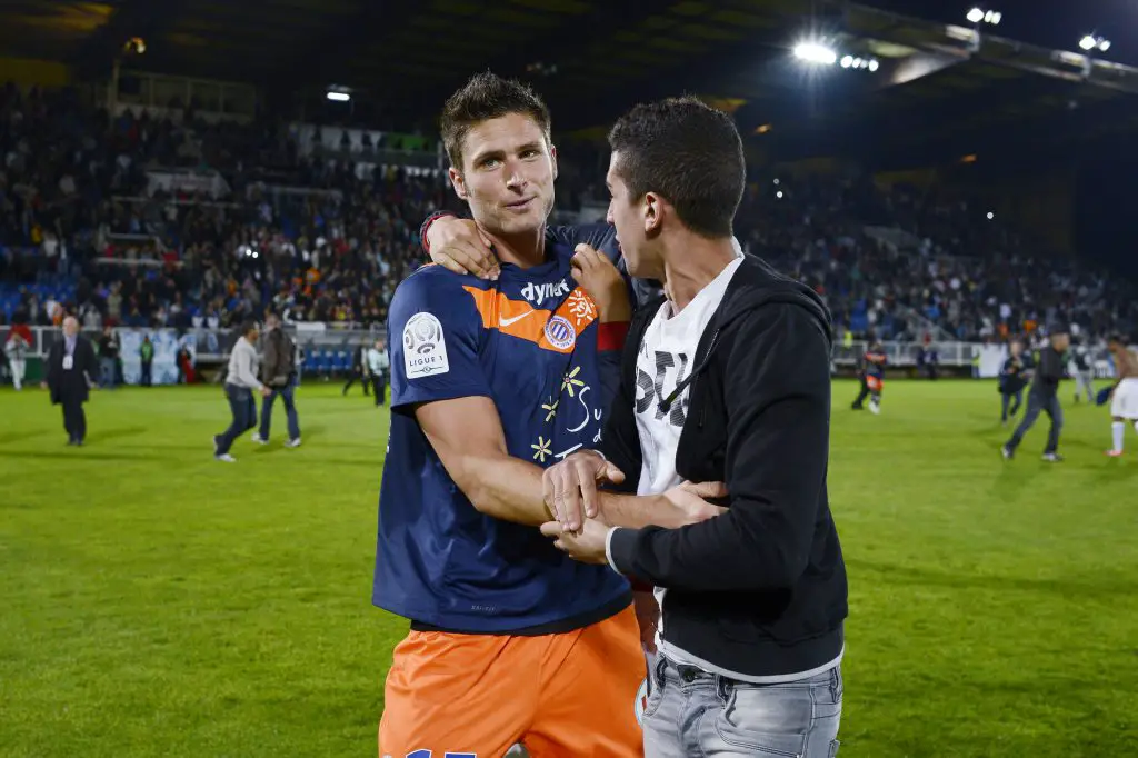 Olivier Giroud at Montpellier in Ligue 1. (GETTY Images)