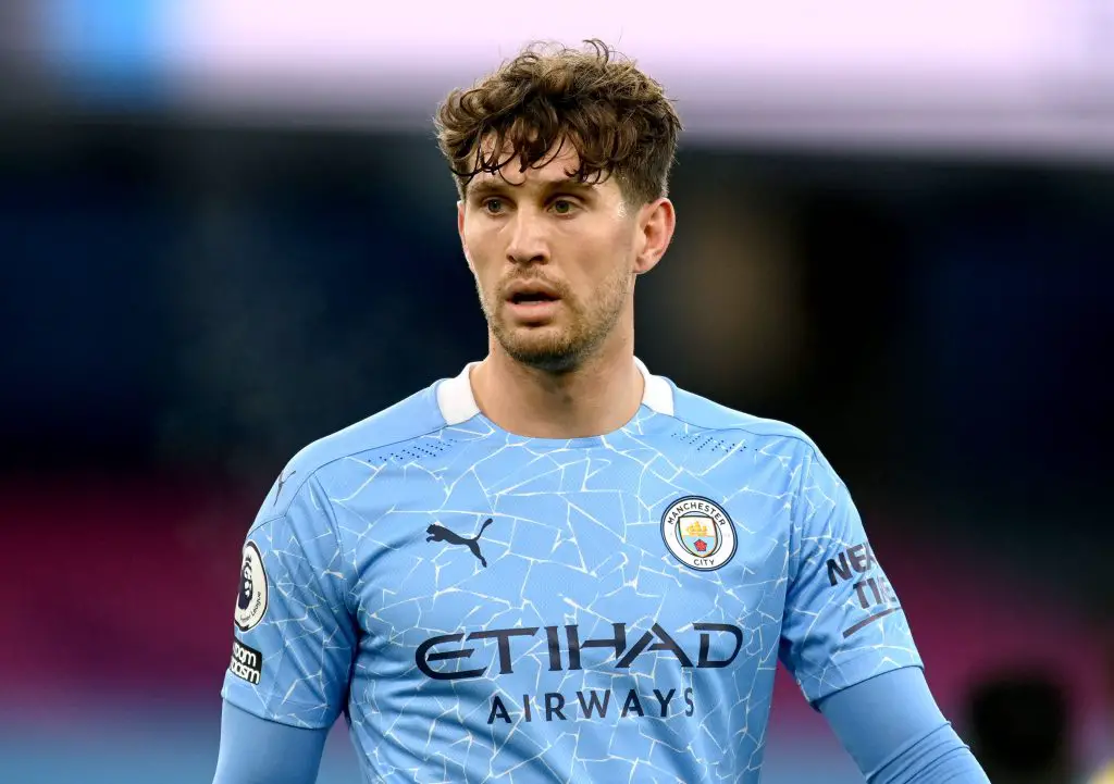 John Stones in action for Manchester City.