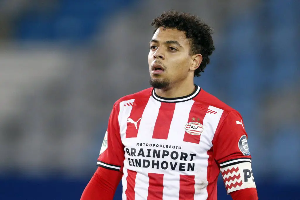 Donyell Malen of PSV Eindhoven linked with Liverpool transfer.