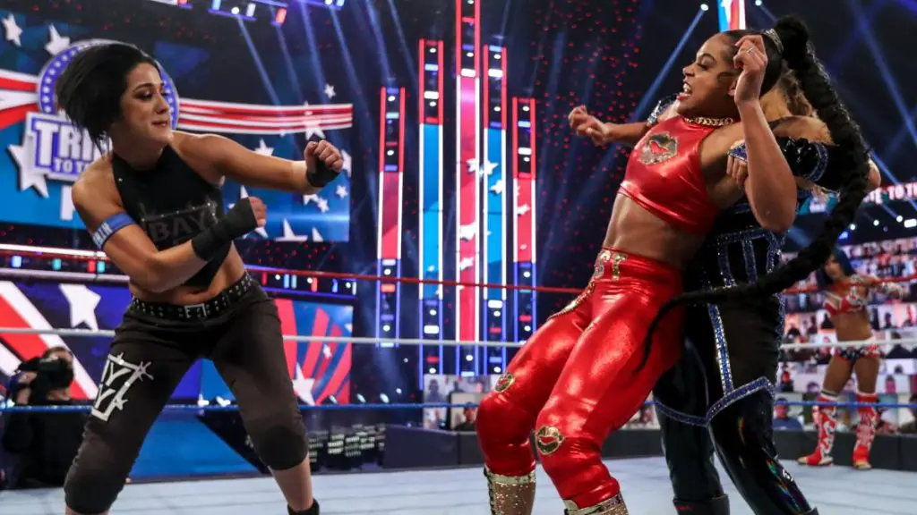Bayley and Bianca Belair will fight for the WWE SmackDown women's title at WrestleMania Backlash.