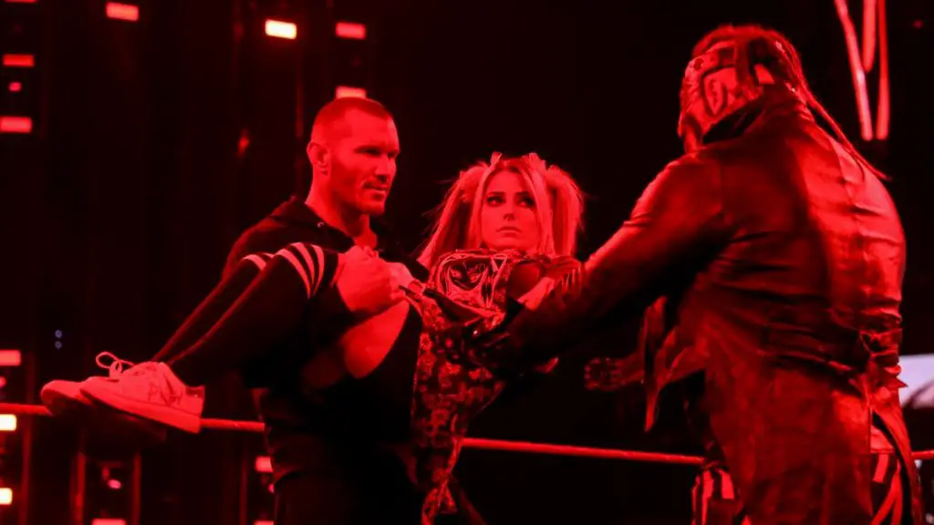 Alexa Bliss, Randy Orton and The Fiend. (WWE)
