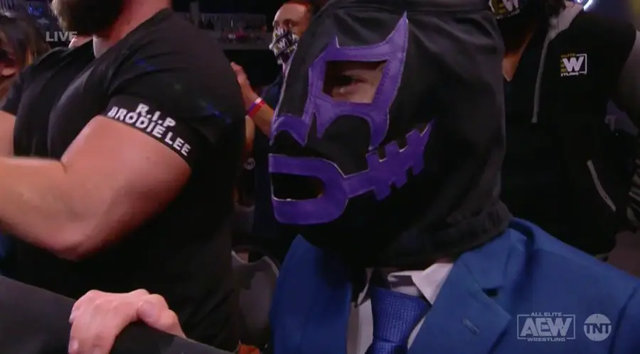 Brodie Lee Jr also wore a special mask