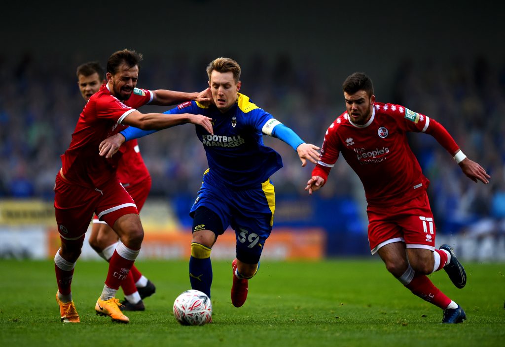 afc wimbledon v crawley town fa cup second round