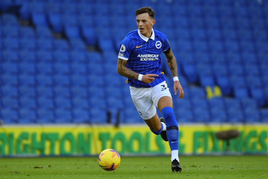 Ben White in action for Brighton.