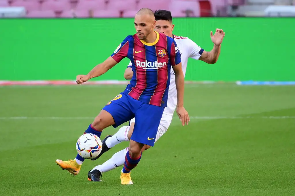 Martin Braithwaite of Barcelona is linked with a transfer to Burnley, West Ham, Norwich City, and Brighton.