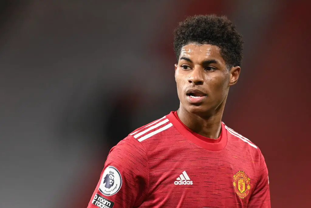 Marcus Rashford has used his fame for good as he has rallied to get the government to provide free meals for the needy in the UK. (GETTY Images)
